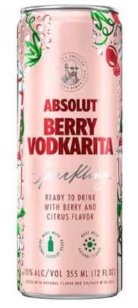 Absolut - Berry Vodkarita Sparkling (4 pack 355ml cans) (4 pack 355ml cans)